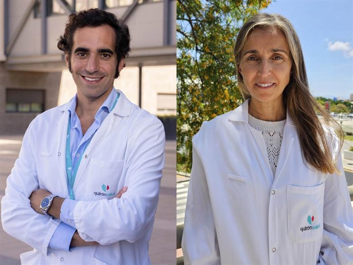 Archivo - Doctores Jessica Martín Orlando y Rordrigo Orozco de Ginecología Hospital Quirónsalud Málaga