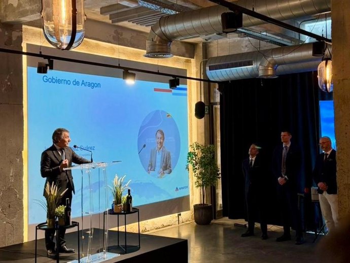 El director general de Política Económica del Gobierno de Aragón, Javier Martínez, ha participado en la presentación de Apator España.