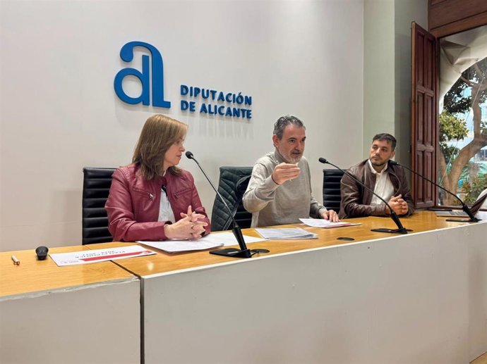 Rueda de prensa del grupo socialista de la Diputación de Alicante