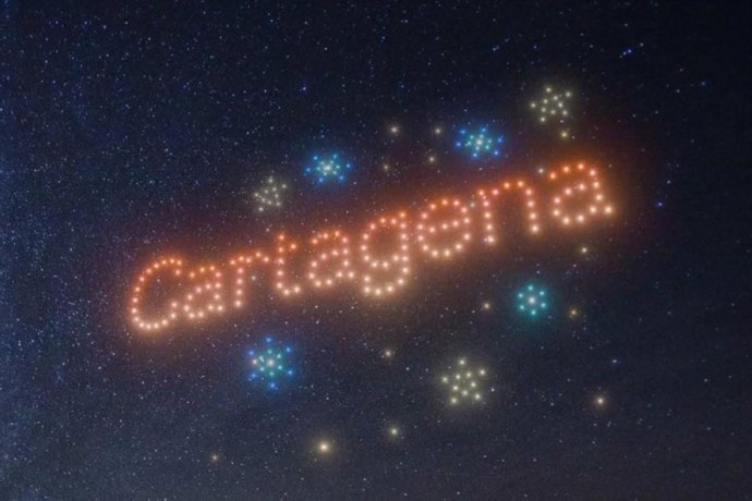 Cartagena encenderá su Navidad el 5 de diciembre con un espectáculo lumínico de drones desde la explanada del puerto