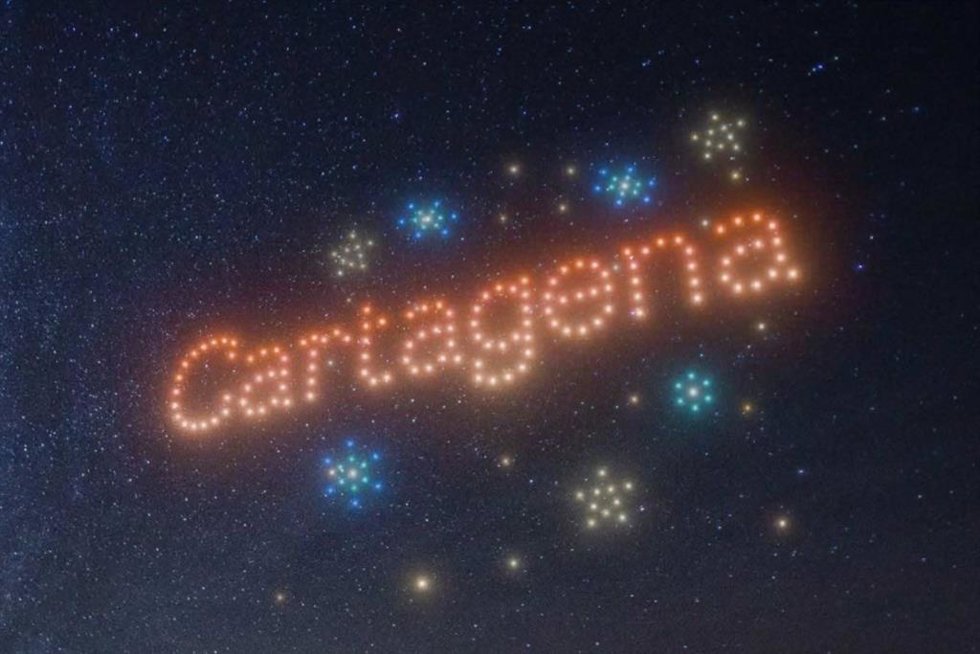 Cartagena encenderá su Navidad el 5 de diciembre con un espectáculo lumínico de drones desde la explanada del puerto