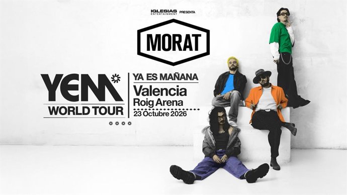Morat presentará su disco “Ya es mañana” en Roig Arena el 23 de octubre de 2026