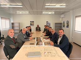 Visita de una delegación de UGT FICA al Proyecto Picasso en Huelva.