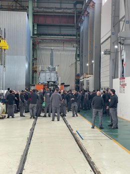 Trabajadores de Hitachi Energy se encierran por una nueva sanción al presidente del comité de empresa.