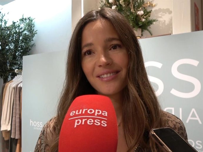 Malena Costa en la inauguración de la nueva tienda de Hoss Intropia en Vigo.