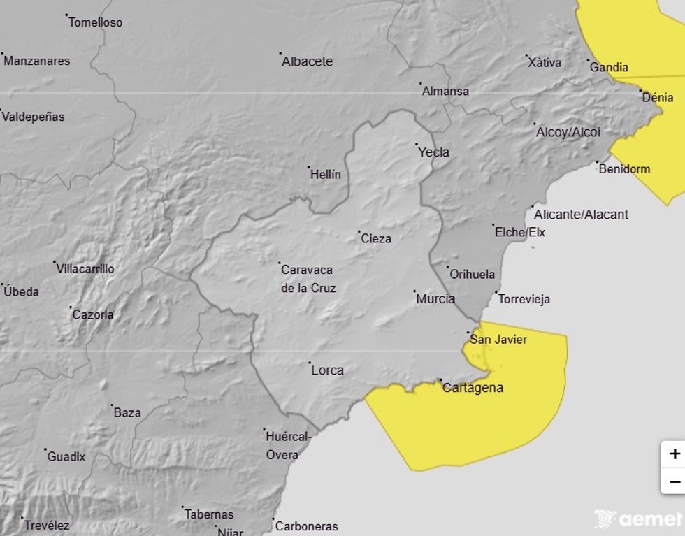 Mapa de avisos