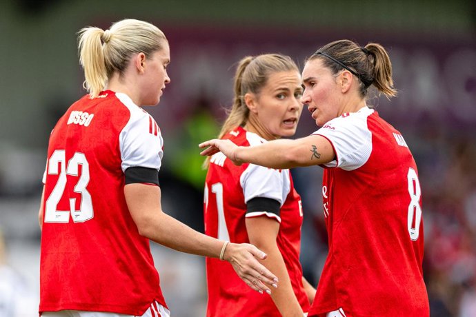 Archivo - Alessia Russo, Mariona Caldentey, Arsenal
