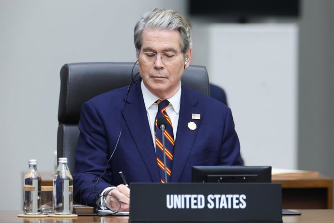 COREIA DO SUL, GYEONGJU - 31 DE OUTUBRO DE 2025: O Secretário do Tesouro dos EUA, Scott Bessent, participa da Reunião de Líderes Econômicos da APEC (AELM) como parte da Cúpula da APEC 2025