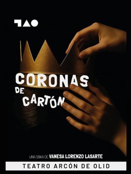 Cartel de la nueva obra de Arcón de Olid, Coronas de Cartón.
