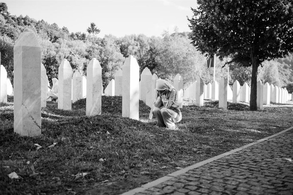 Archivo - Monumento del genocidio de Srebrenica, complejo memorial y cementerio en Potocari para honrar a las víctimas de 1995
