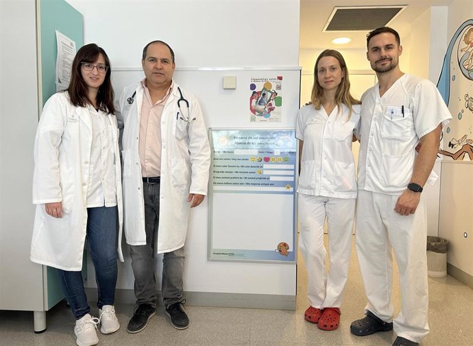 Pizarras de emociones en el Hospital Mateu Orfila