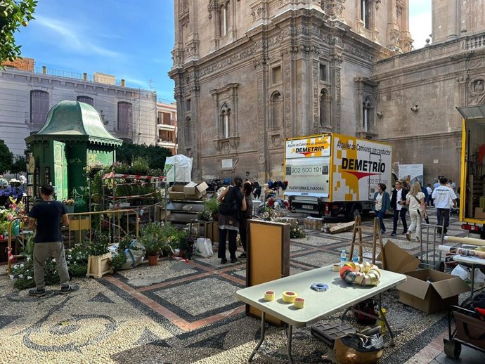 Imagen del rodaje de la nueva producción de Warner Bros Pictures en Murcia