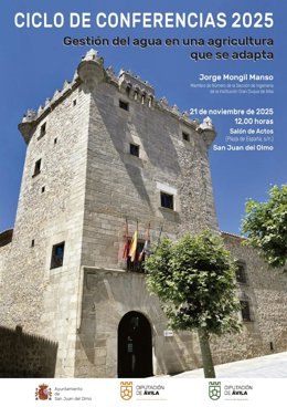 Cartel del ciclo de conferencias de la Institución Gran Duque de Alba.