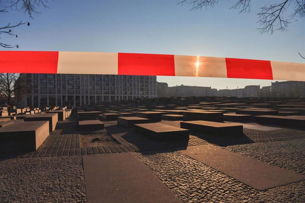 Archivo - Fotografía de archivo del Memorial del Holocausto de Berlín tras el apuñalamiento de un turista español en febrero de 2025