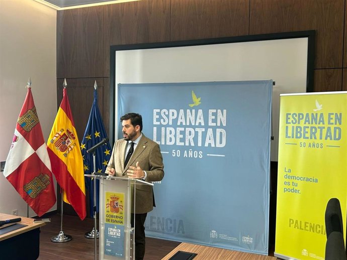Eduardo Santiago, durante la presentación del programa ‘50 años de España en Libertad’.