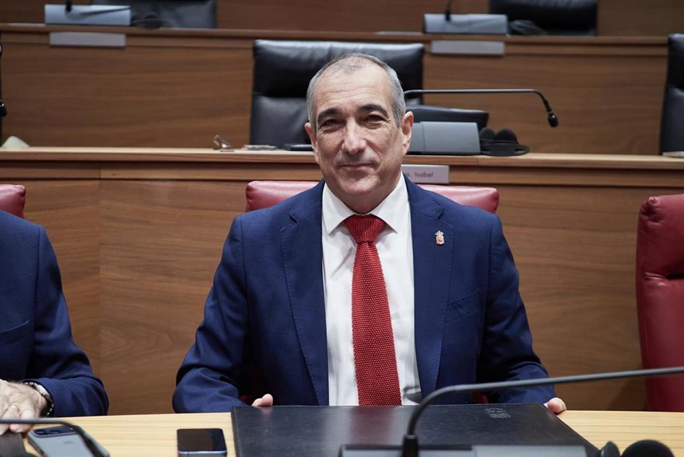 El consejero de Cohesión Territorial del Gobierno de Navarra, Óscar Chivite.