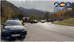 Un control en la frontera de la Vall d'Aran (Lleida) hacia Francia