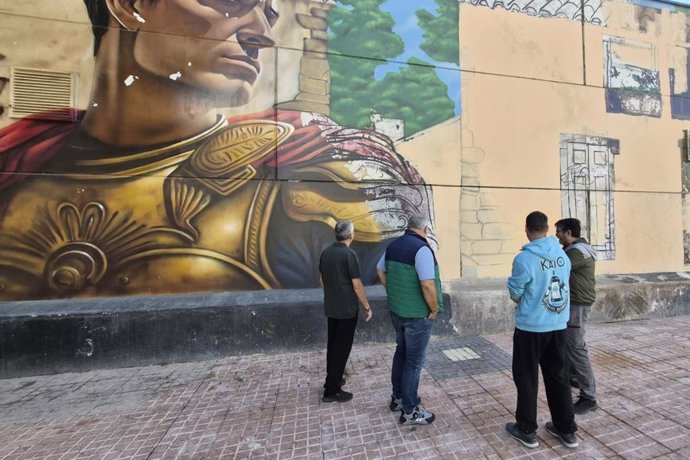 Kato inicia la restauración del mural romano de Canteras tras los daños del incendio