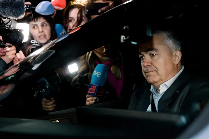 Santos Cerdán a la salida de la cárcel. - Carlos Luján