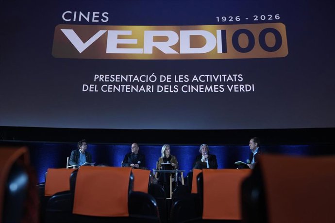 La presentación de los actos para el centenario de los cines Verdi, a 20 de noviembre de 2025, en Barcelona, (España).
