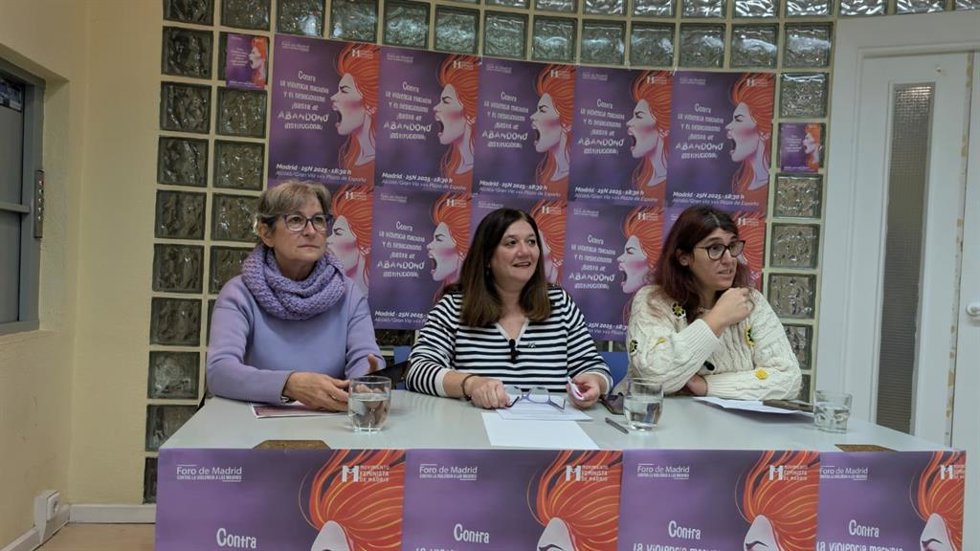 Foro de Madrid y el Movimiento Feminista de Madrid presentan la manifestación por el 25N