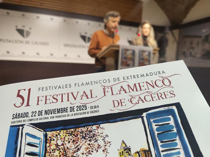 El 51º Festival de Flamenco de Cáceres organiza conciertos, talleres y exposiciones