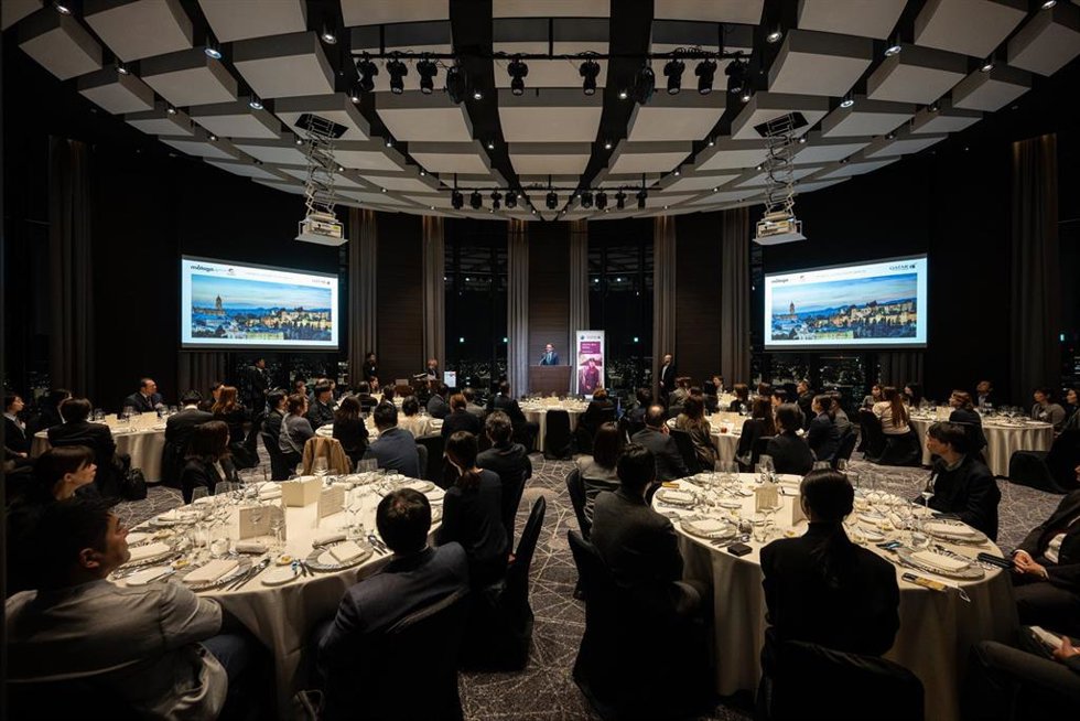 Acción promocional de Málaga y de Costa del Sol en Osaka (Japón) gracias al acuerdo con Qatar Airways, aerolínea que opera la conexión directa entre Doha (Catar) y el aeropuerto Málaga - Costa del Sol.