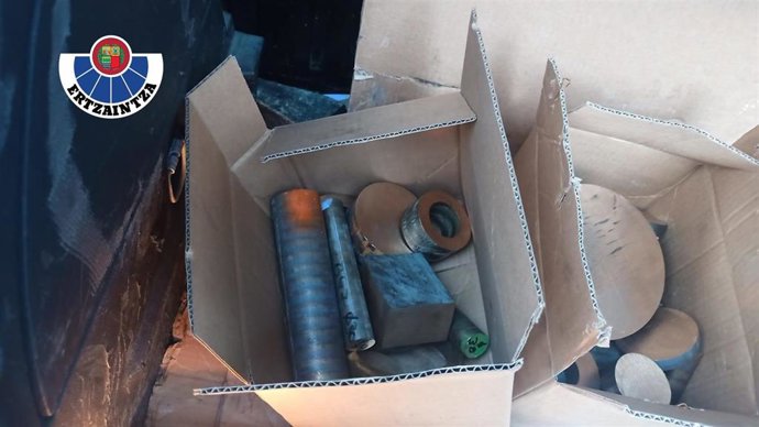 Material incautado en Elgoibar