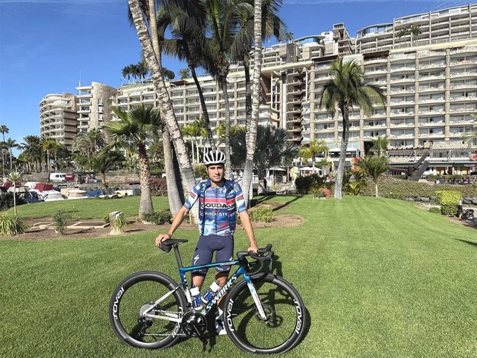 El ciclista español Mikel Landa (Soudal-Quick Step) en la pretemporada en Anfi del Mar (Gran Canaria)
