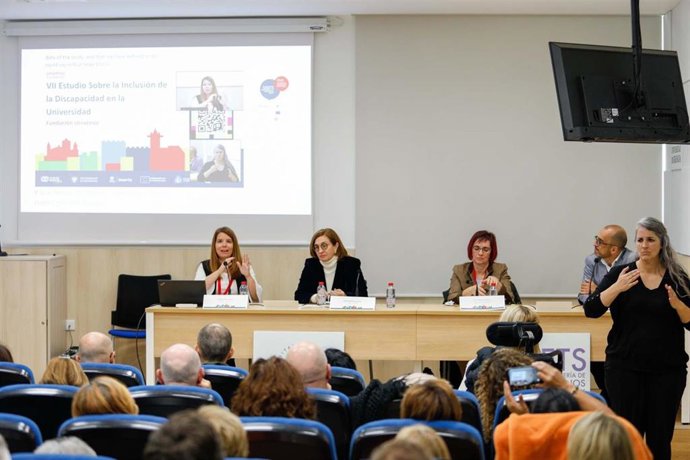 Acto de presentación del séptimo estudio sobre la inclusión de las personas con discapacidad en el sistema universitario español de la Fundación Universia