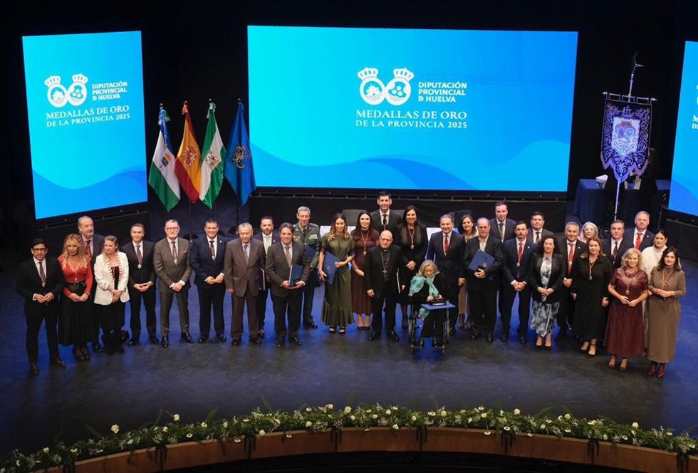 Acto de entrega de las Medallas de la Provincia de Huelva.