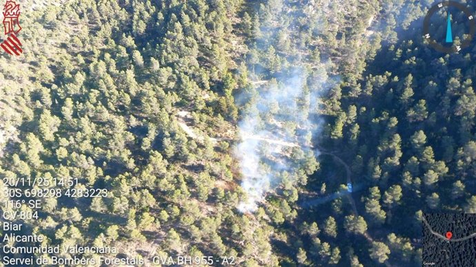 Incendi declarat a Biar