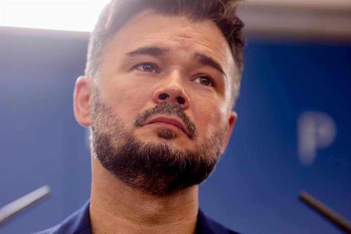 Archivo - El portaveu d'ERC al Congrés, Gabriel Rufián