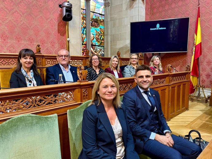 La bancada del PP en el Consell de Mallorca.