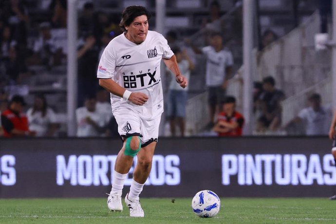 Futbol, Despedida Jaime Valdes.  Partido amistoso 2024.  Despedida de Jaime Valdes en el estadio Monumental.  Santiago, Chile.  24/03/2024  Marcelo Hernandez/Photosport    Football, Farewell to Jaime Valdes.  Friendly Match 2024.  Farewell to Jaime