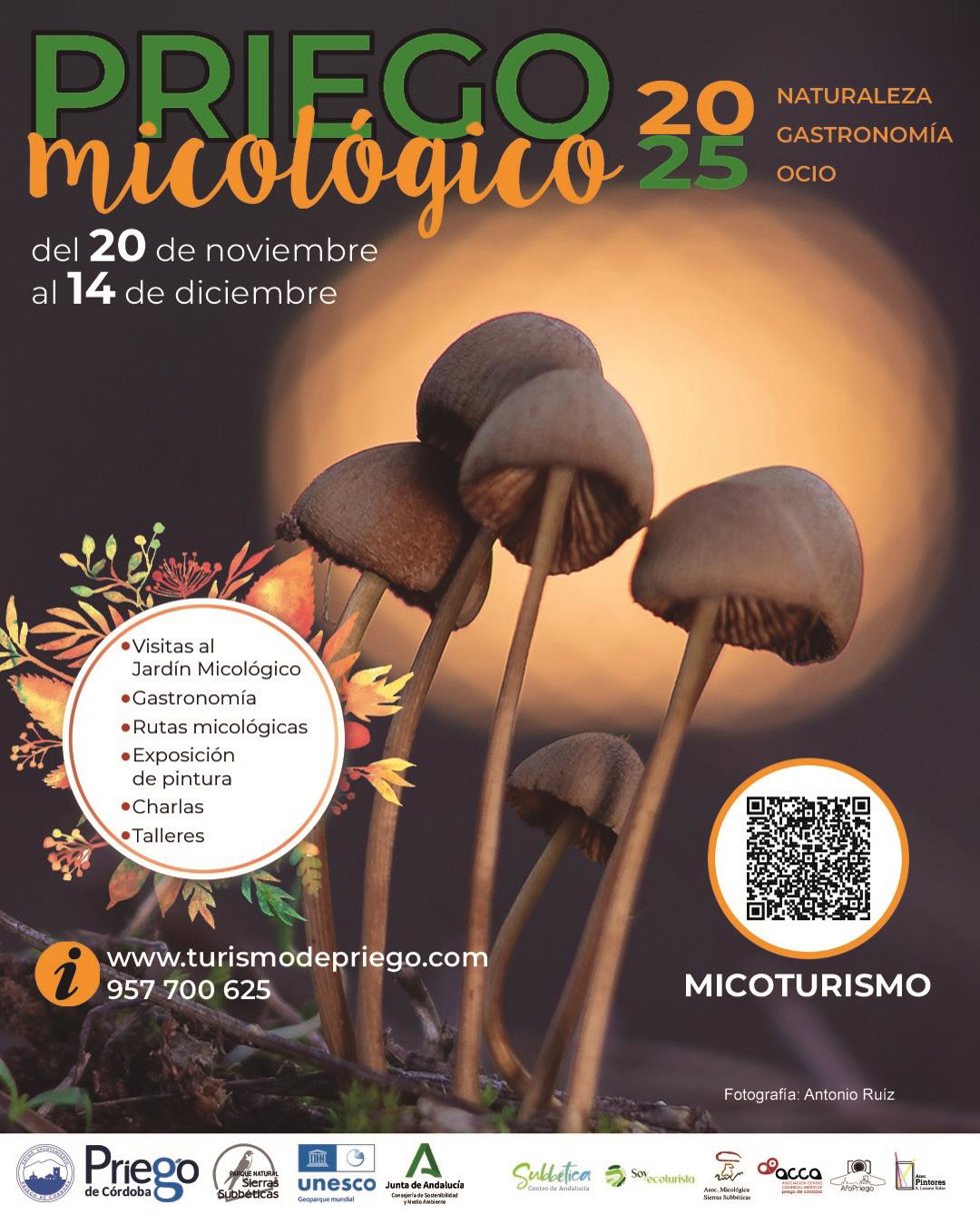 Cartel de Priego Micológico 2025.