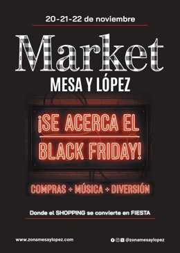 Cartel de Mesa y López Market
