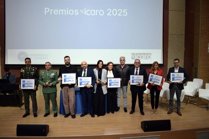 Entrega de los Premios Ícaro 2025 de la Universidad de Almería.