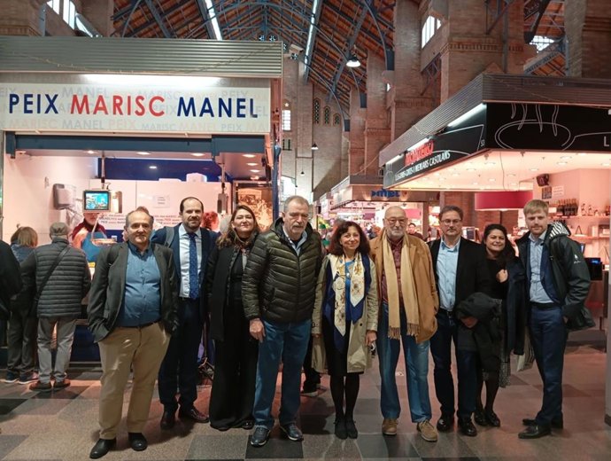 Los participantes en la reunión.