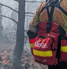 Archivo - Arxiu- Imatge d'arxiu d'un bomber forestal
