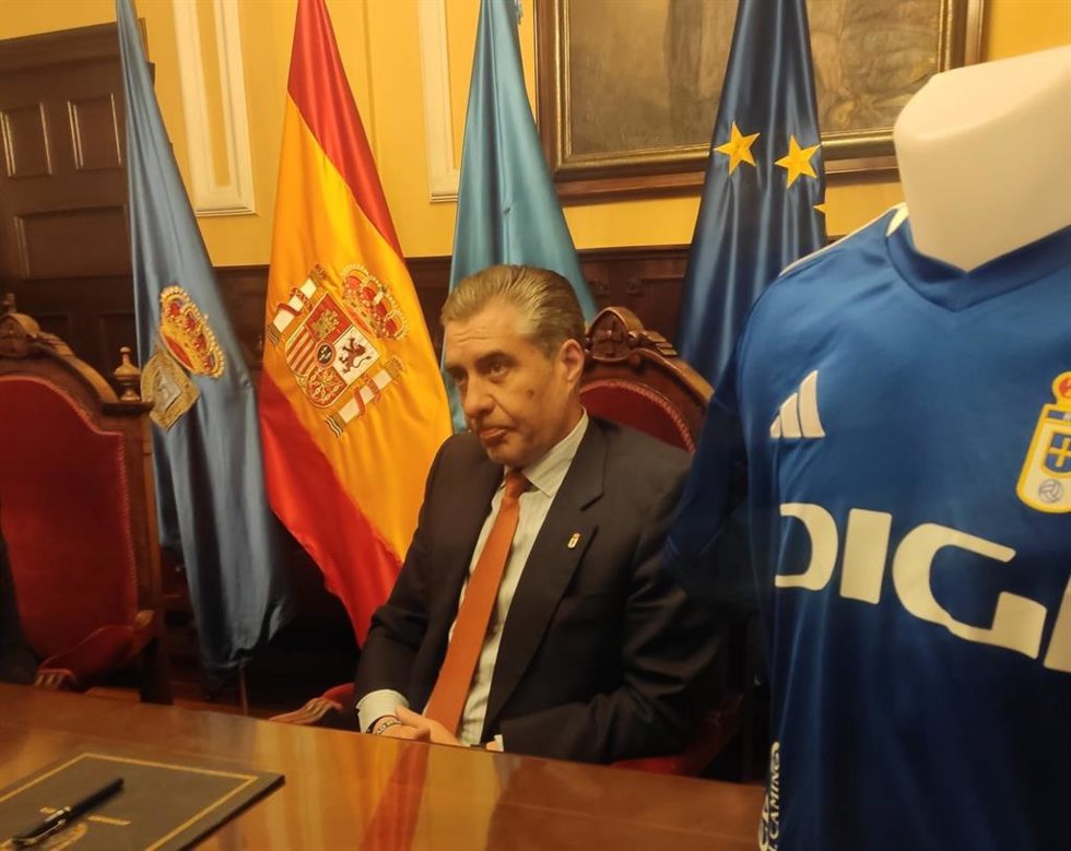 Archivo - El presidente del Real Oviedo, Martín Peláez