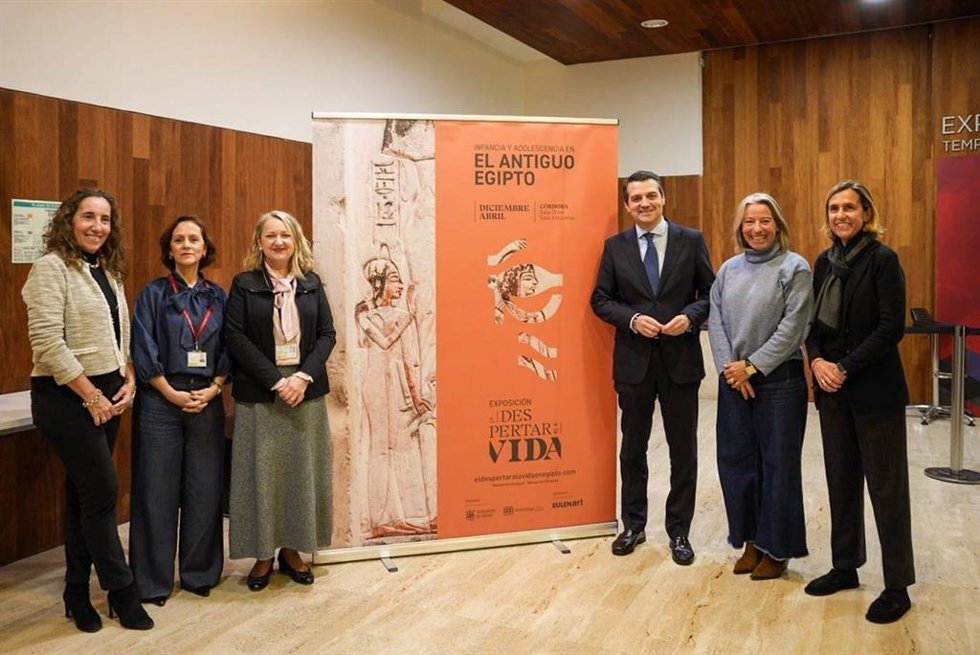 Presentación en Madrid de la exposición 'El Despertar a la vida. Infancia y adolescencia en el antiguo Egipto'.