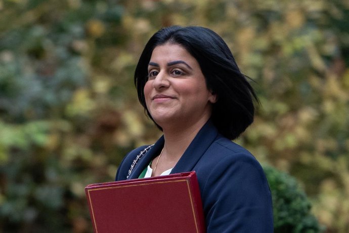 November 18, 2025, London, England, United Kingdom: Secretary of State for the Home Department SHABANA MAHMOOD arrives at 10 Downing Street in London ahead of a Cabinet meeting.