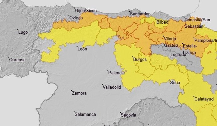 Avisos para este viernes en Castilla y León