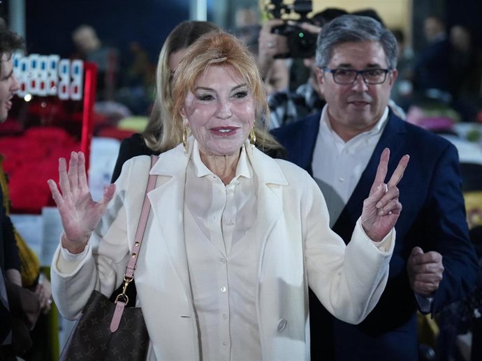 La Baronesa Thyssen durante la 1ª actividad efímera en el futuro Museo Carmen Thyssen Barcelona, a 20 de noviembre de 2025, en Barcelona (España).