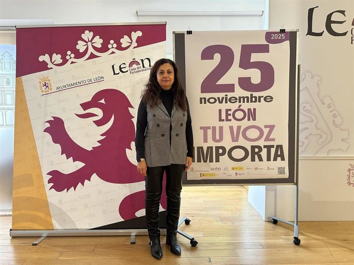 La concejala de Igualdad del Ayuntamiento de León, Mercedes Escudero.