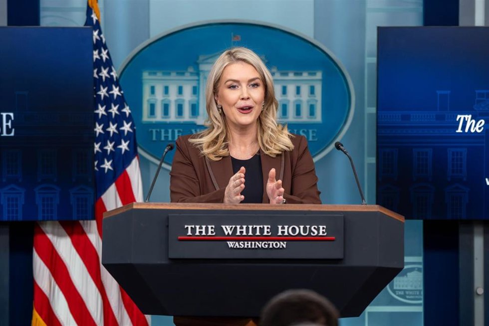 La portavoz de la Casa Blanca, Karoline Leavitt