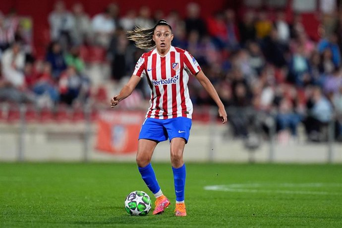 Archivo - Fiamma Benítez, en un partido con el Atlético de Madrid.