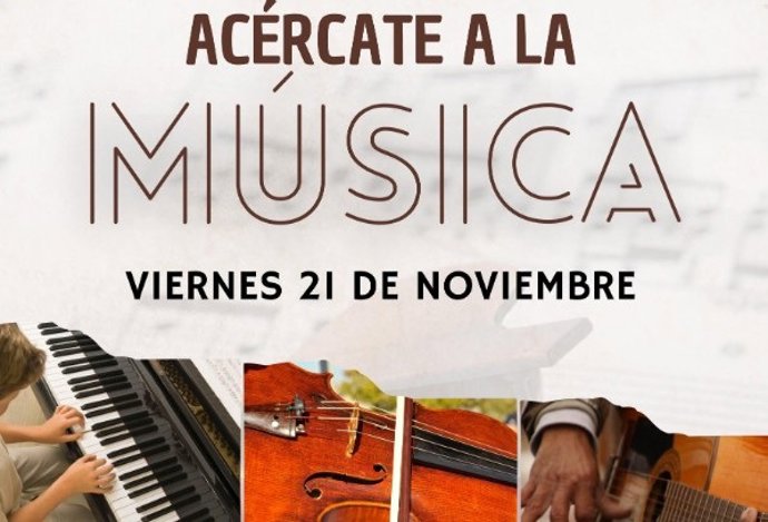 Cartel del programa 'Acércate a la Música'.