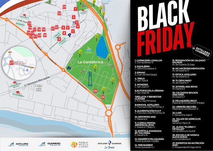 Ruta del Black Friday del muncipio de Astillero